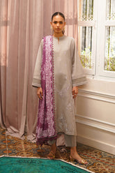 Autumn Winter Vol-01 Collection'24 By Sahar Smoky Amethyst